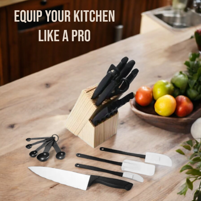 ChefMaster™ 22-Piece Knife Set for Home Chefs and Cooking Enthusiasts 2