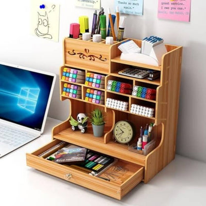 CherryWood™ Desk Organizer - Elegant Desk Storage Solution for Professionals and Students 2