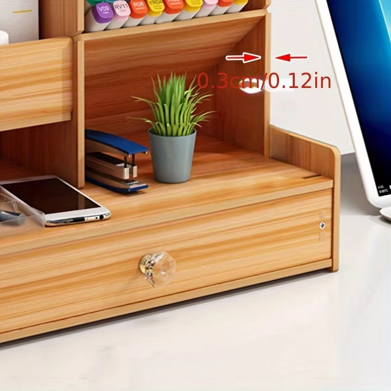 CherryWood™ Desk Organizer - Elegant Desk Storage Solution for Professionals and Students 4