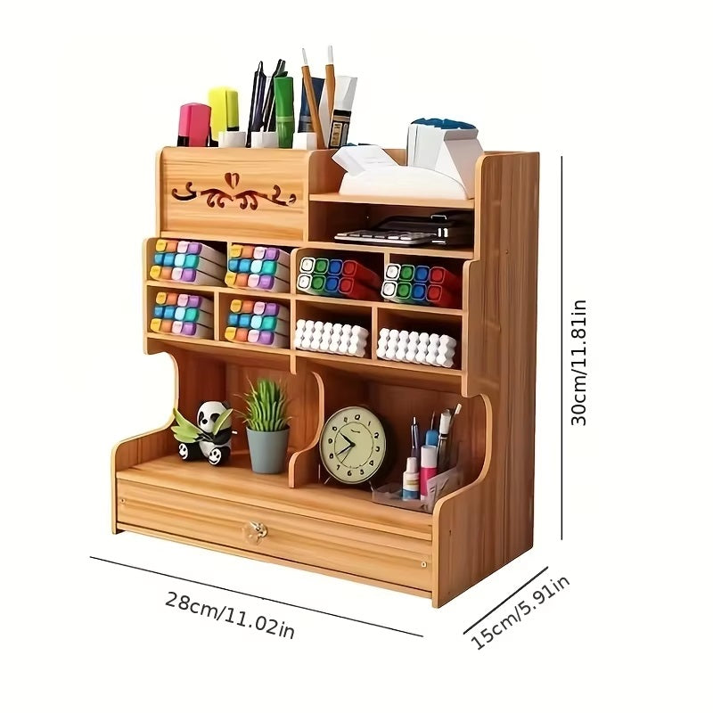 CherryWood™ Desk Organizer - Elegant Desk Storage Solution for Professionals and Students 5