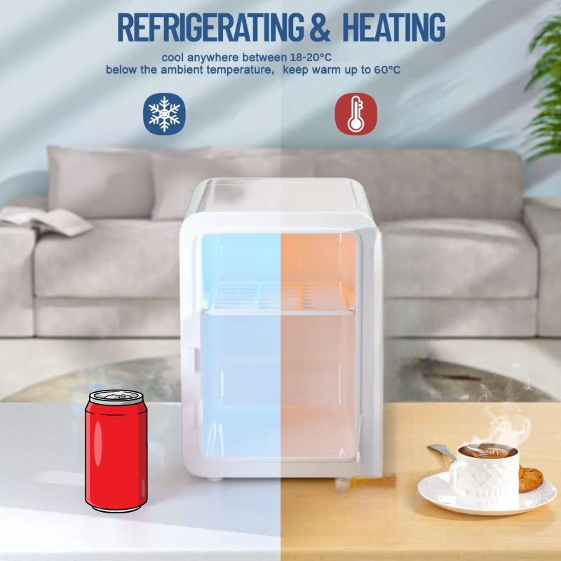 ChillMate™ 6L Mini Fridge for Bedroom, Travel, and Home Use 6