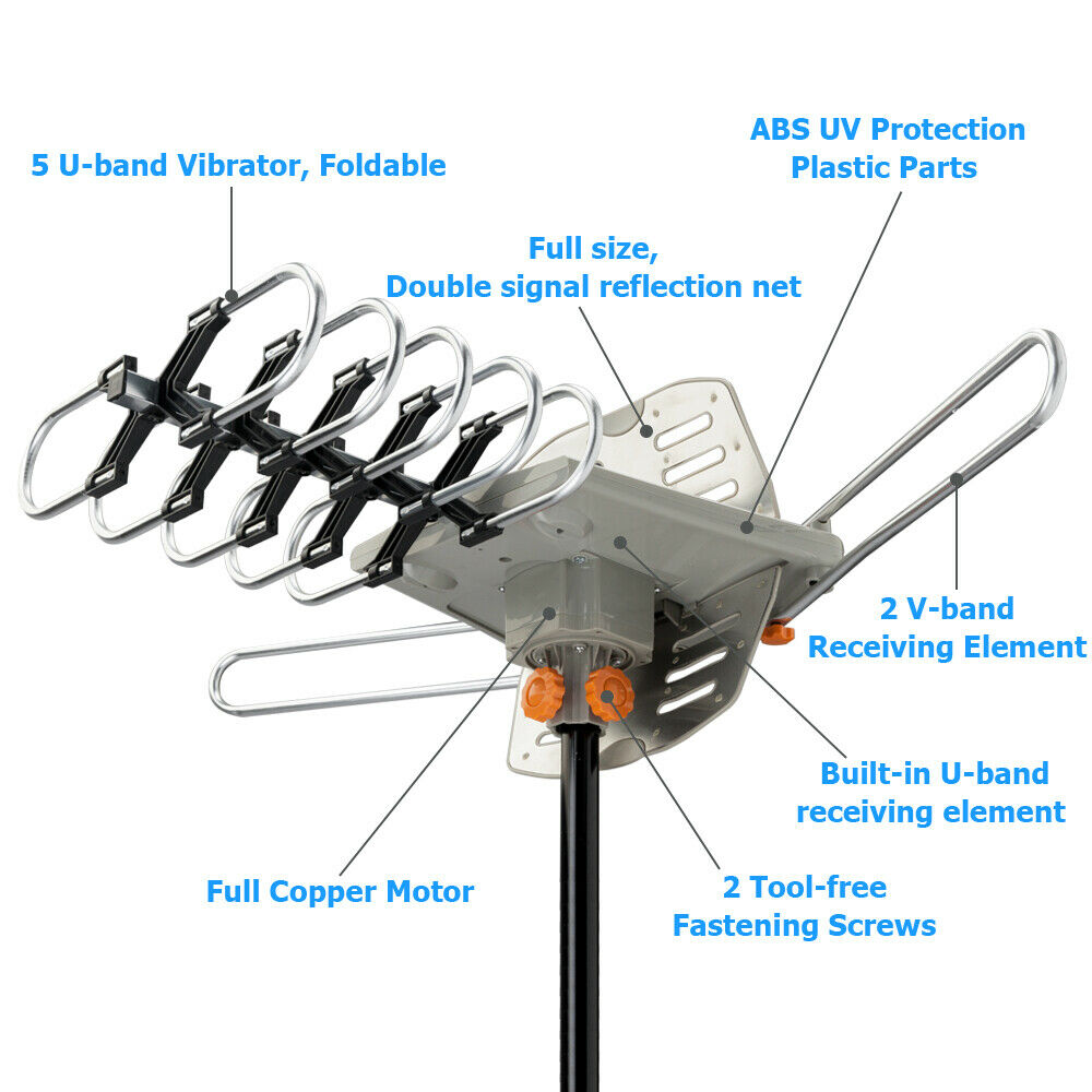 ClearView™ 990 Mile Outdoor HD TV Antenna for Crystal-Clear Digital Reception 1