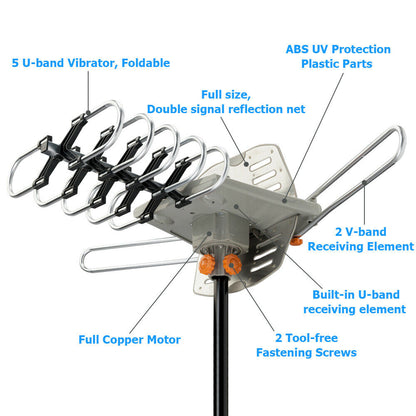 ClearView™ 990 Mile Outdoor HD TV Antenna for Crystal-Clear Digital Reception 1