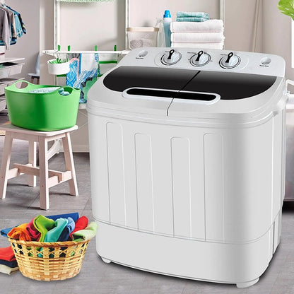 CompactWash™ 13LB Twin Tub Washing Machine for Quick Laundry Solutions 2