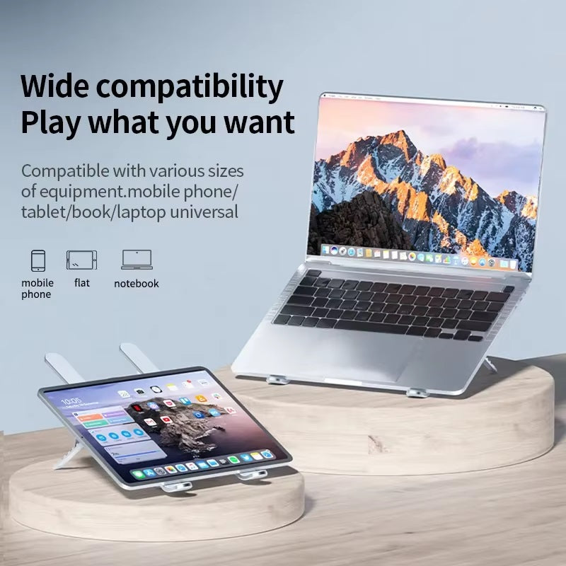 CoolBreeze™ Adjustable Laptop Stand for Desk with Dual Fans - Ergonomic Riser 2