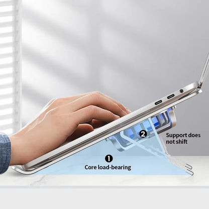 CoolBreeze™ Adjustable Laptop Stand for Desk with Dual Fans - Ergonomic Riser 3