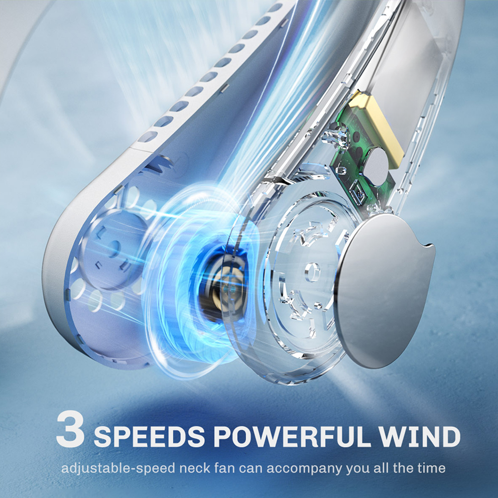 CoolBreeze™ Portable Neck Fan - Bladeless, Rechargeable, Perfect for On-the-Go Comfort 1