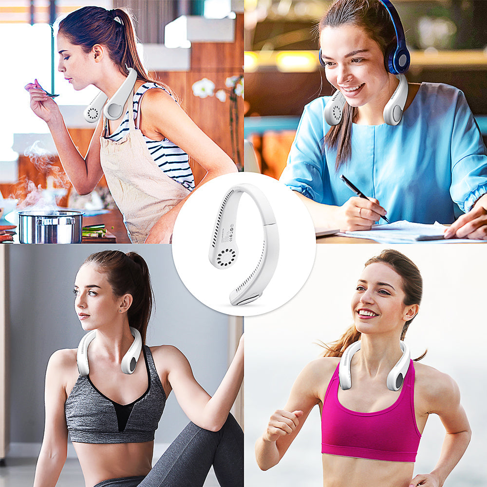CoolBreeze™ Portable Neck Fan - Bladeless, Rechargeable, Perfect for On-the-Go Comfort 3