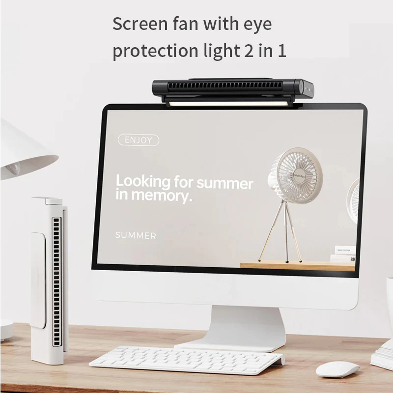 CoolBreeze™ USB Bladeless Fan - Compact Air Conditioner for Modern Workspaces 3