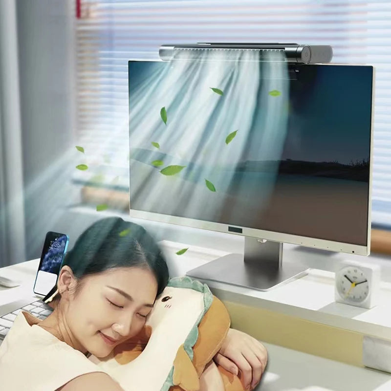 CoolBreeze™ USB Bladeless Fan – Space-Saving Desktop Air Conditioner for Home & Office 0