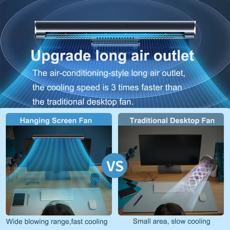CoolBreeze™ USB Bladeless Fan – Space-Saving Desktop Air Conditioner for Home & Office 2