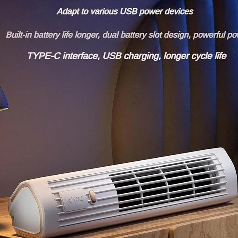 CoolBreeze™ USB Rechargeable Portable Air Conditioner Fan for Home & Office 2