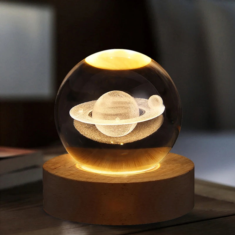 CosmicGlow™ 3D Crystal Ball Lamp - Perfect for Home Decor and Relaxation 4