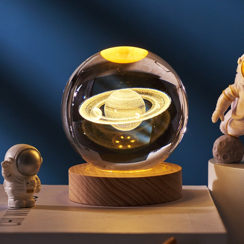 CosmicGlow™ 3D Crystal Ball Lamp - Perfect for Home Decor and Relaxation 7