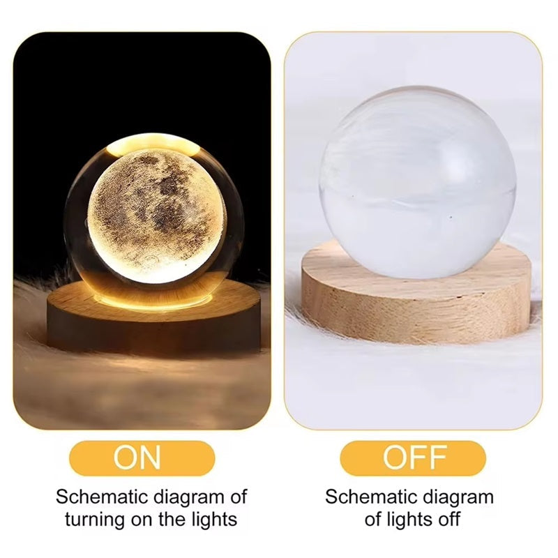 CosmicGlow™ 3D Crystal Ball Lamp - Perfect for Home Decor and Relaxation 8