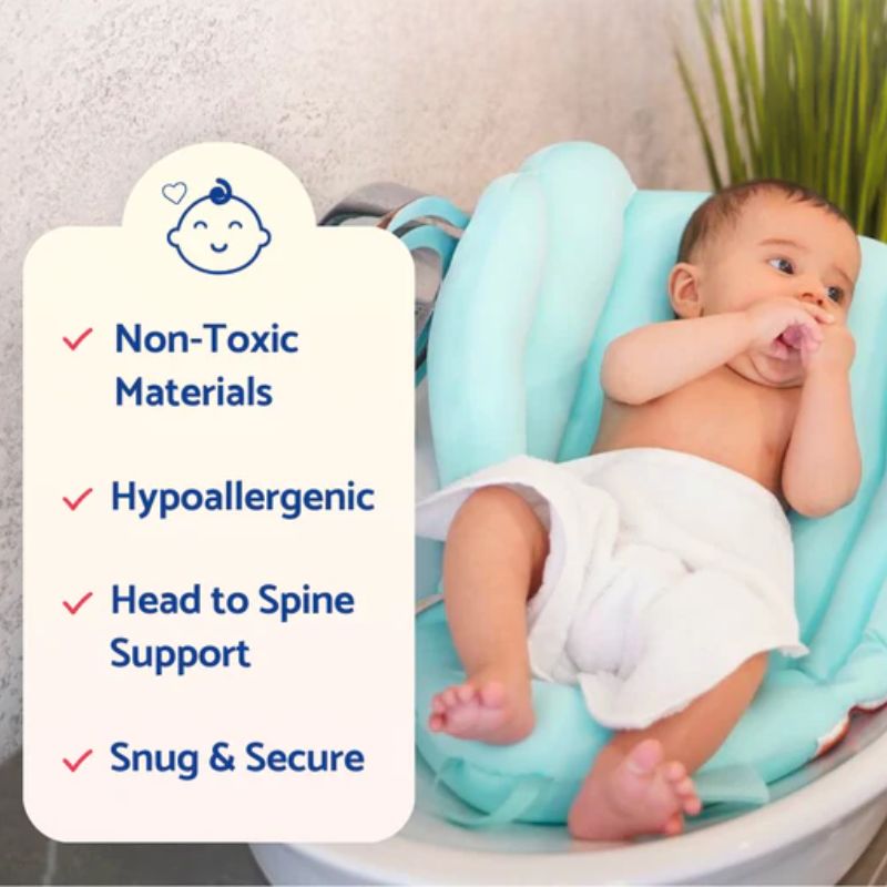 CozyNest™ Baby Sink Bather - Safe, Comfortable Bathing for Newborns Up to 6 Months 4