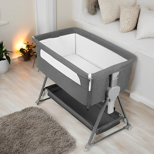 CozyNest™ Bedside Baby Bassinet with Wheels for Safe Co-Sleeping 0