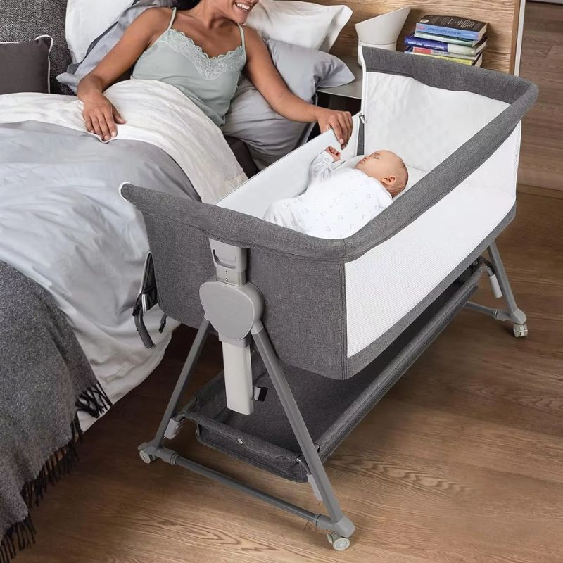 CozyNest™ Bedside Baby Bassinet with Wheels for Safe Co-Sleeping 2