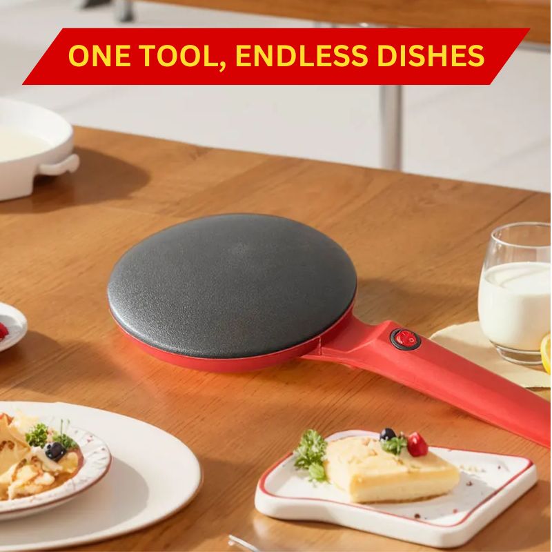 CrepeMaster™ Electric Crepe Maker Machine - Ideal for Perfect Crepes and Pancakes 3