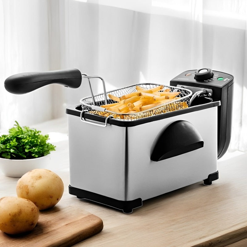 CrispyFry™ Electric Deep Fryer – Best 2L Fish Fryer for Home Cooks 0