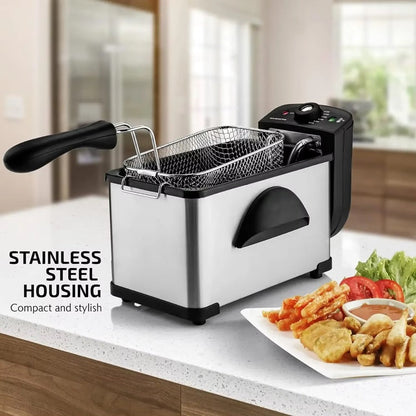 CrispyFry™ Electric Deep Fryer – Best 2L Fish Fryer for Home Cooks 1