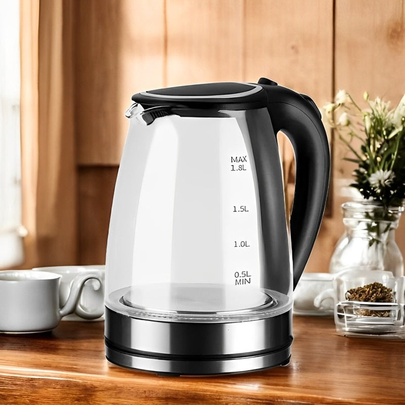 CrystalBoil™ Electric Glass Kettle – Best for Rapid Boiling Tea and Coffee 0