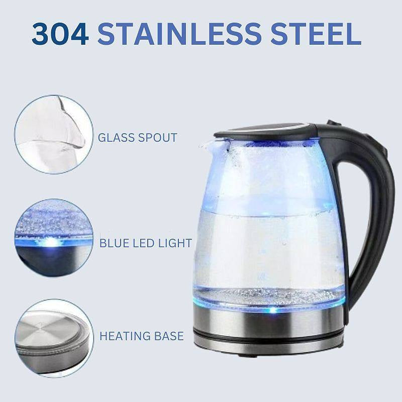 CrystalBoil™ Electric Glass Kettle – Best for Rapid Boiling Tea and Coffee 4
