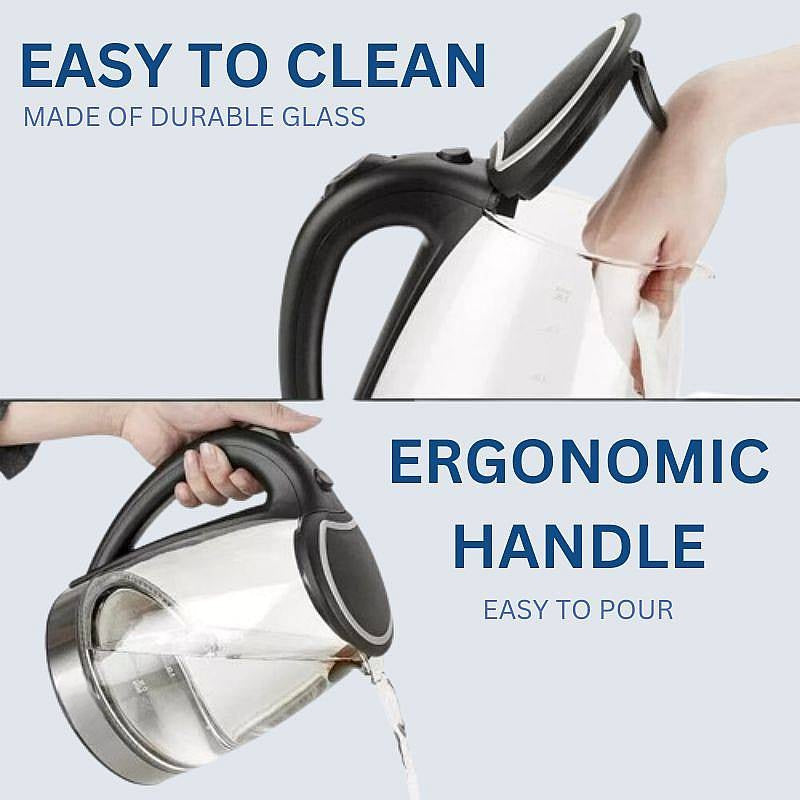 CrystalBoil™ Electric Glass Kettle – Best for Rapid Boiling Tea and Coffee 5