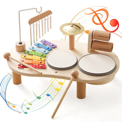LittleMelody™ Wooden Music Station - Engaging Musical Toy for Kids Aged 2-6 1