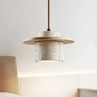 NaturalStone™ Pendant Light - Unique Travertine Hanging Light for Modern Kitchens 3