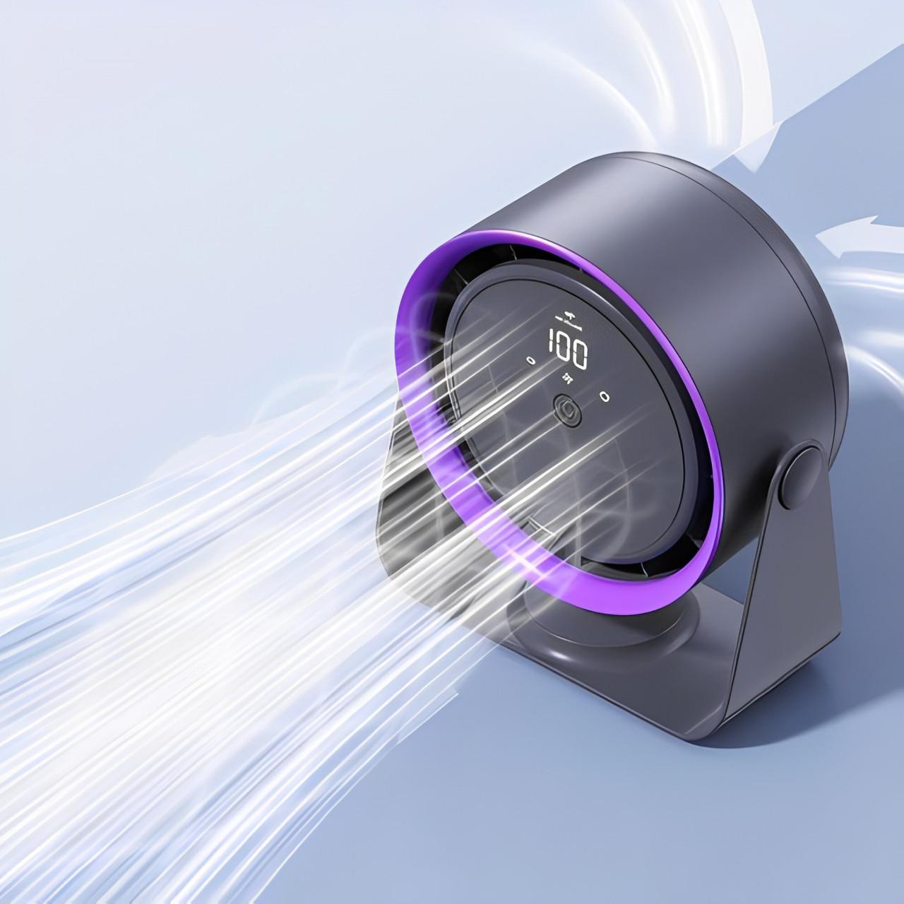 BreezeBliss™ Battery Operated Portable Fan – Safe Handheld Cooling for Everyone