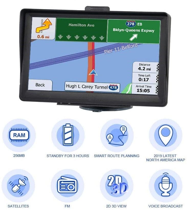 NavigatePro™ 7-Inch GPS System for Cars and Trucks - Effortless Navigation