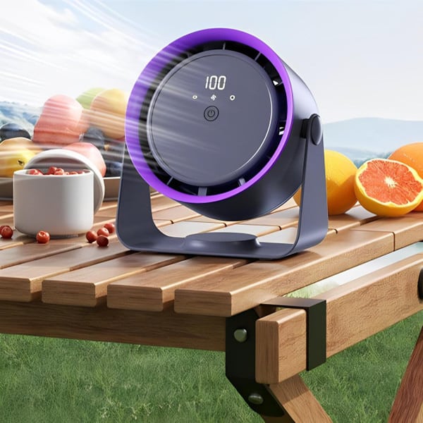 BreezeBliss™ Battery Operated Portable Fan – Safe Handheld Cooling for Everyone