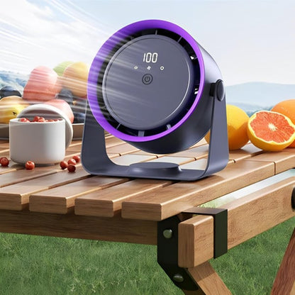 BreezeBliss™ Battery Operated Portable Fan – Safe Handheld Cooling for Everyone