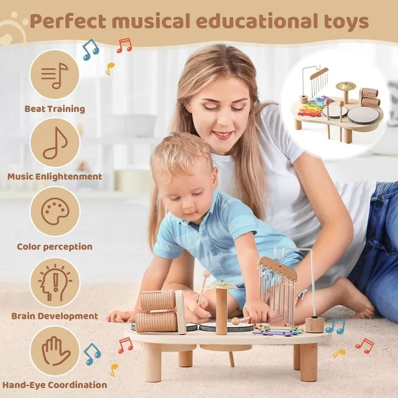 LittleMelody™ Wooden Music Station - Engaging Musical Toy for Kids Aged 2-6 4