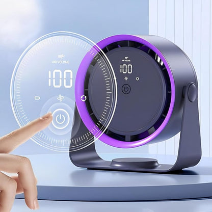 BreezeBliss™ Battery Operated Portable Fan – Safe Handheld Cooling for Everyone
