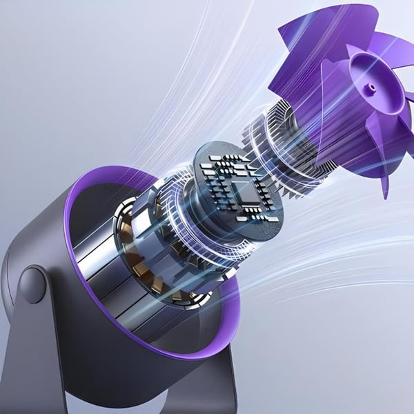 BreezeBliss™ Battery Operated Portable Fan – Safe Handheld Cooling for Everyone