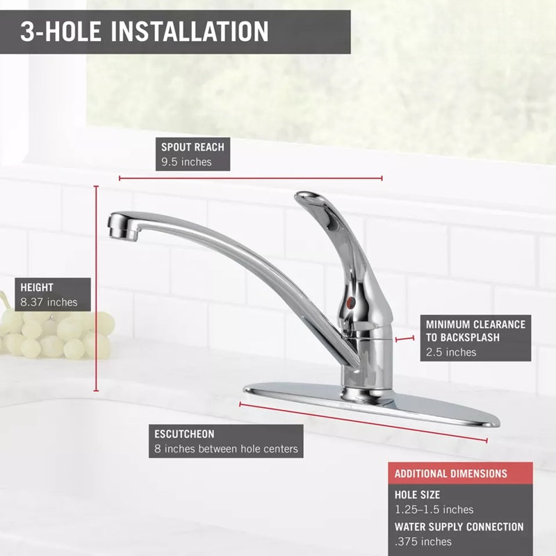 DeltaFaucet™ Single-Handle Kitchen Faucet – Effortless Control for Every Home 3