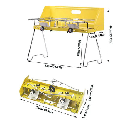 MANIKO™ Foldable Double Burner Camping Stove