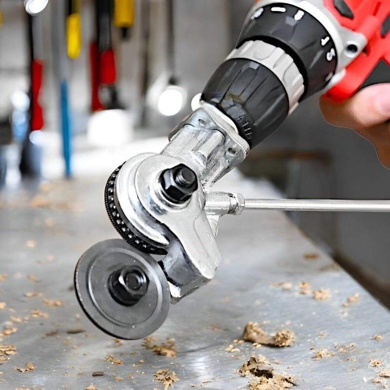 DrillMaster™ Heavy-Duty Metal Cutting Adapter for Effortless Precision Cutting 0