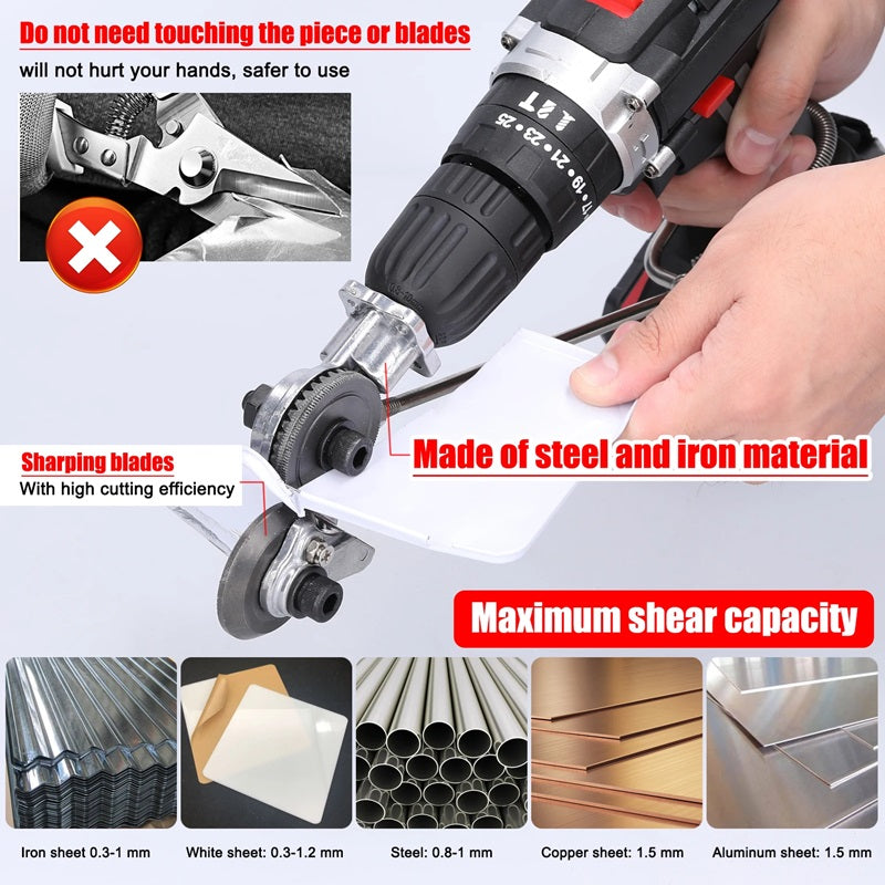DrillMaster™ Heavy-Duty Metal Cutting Adapter for Effortless Precision Cutting 3