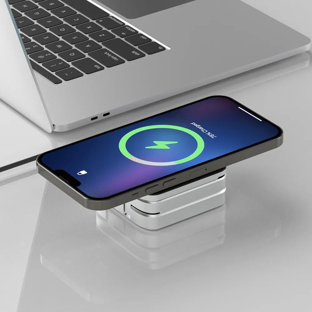 PowerHub™ Multi-Device Wireless Charging Station for Phones, Earbuds, and Watches - 1