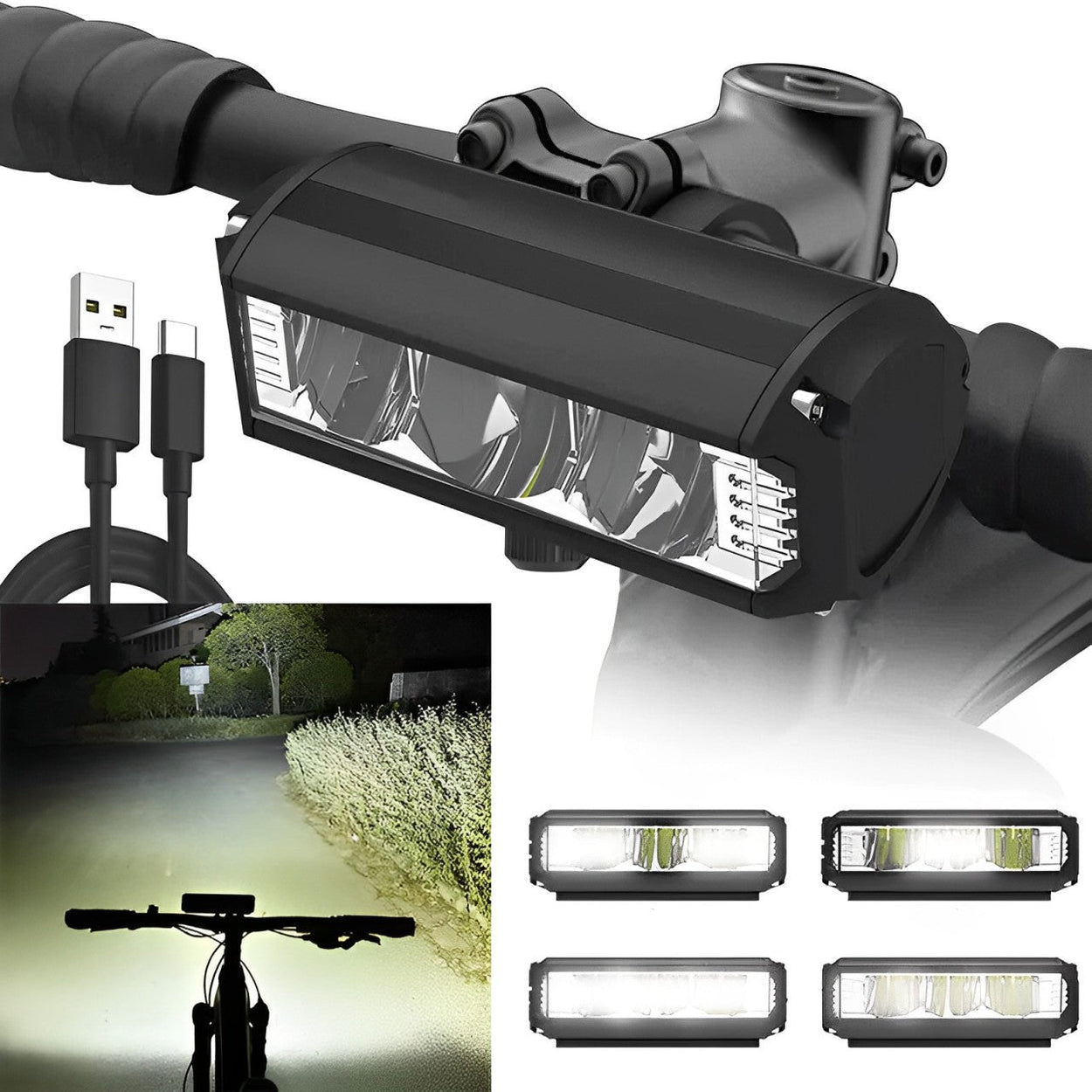 BrightBeam™ LED Bike Light - Best Bicycle Lights for Night Riding Safety 7