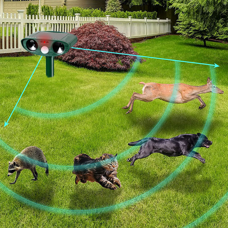 EcoGuard™ Ultrasonic Armadillo Repellent for Safe Yard Protection 2