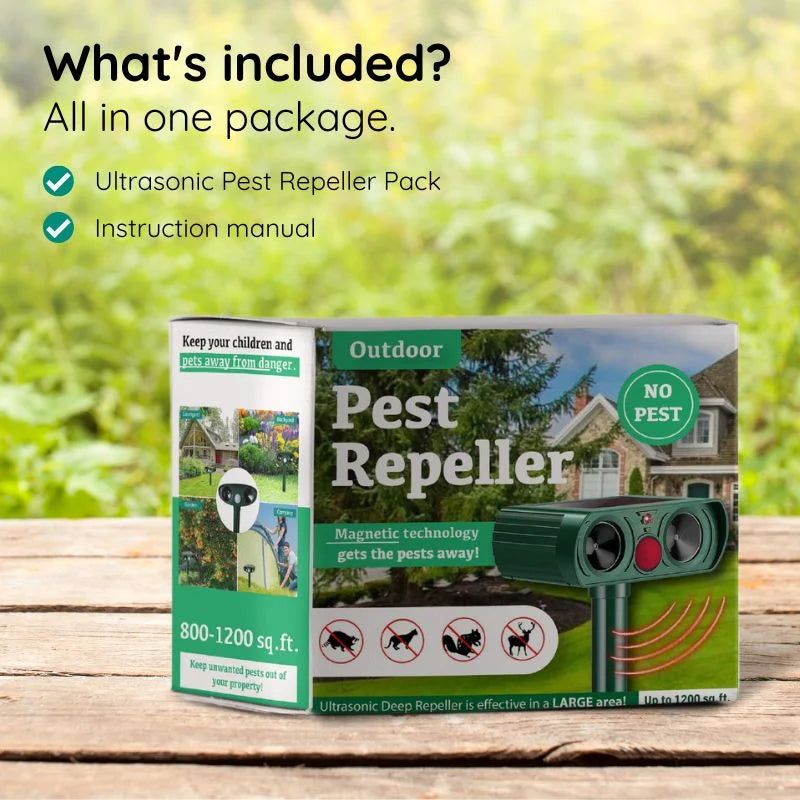 EcoGuard™ Ultrasonic Armadillo Repellent for Safe Yard Protection 6