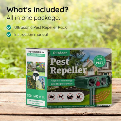 EcoGuard™ Ultrasonic Armadillo Repellent for Safe Yard Protection 6