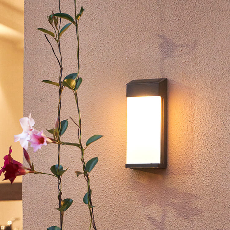 Elegant Frosted Glass Solar Wall Lamp™ - Stylish Solar Wall Lights for Outdoor Spaces 0