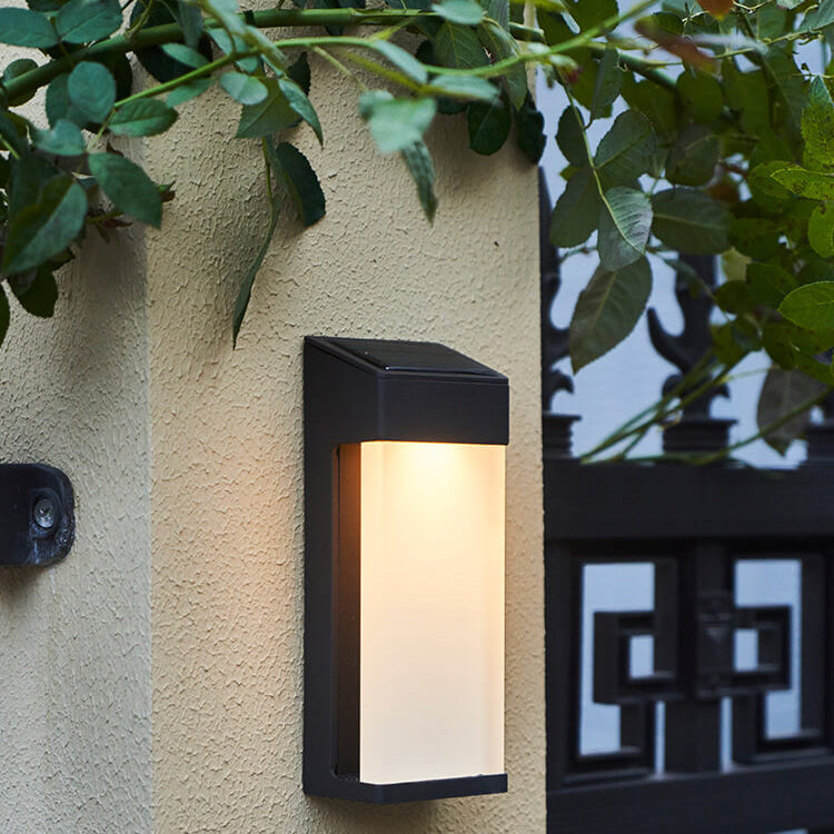 Elegant Frosted Glass Solar Wall Lamp™ - Stylish Solar Wall Lights for Outdoor Spaces 2