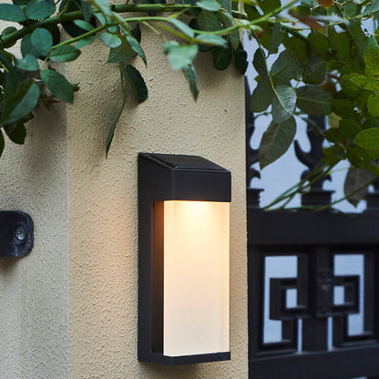 Elegant Frosted Glass Solar Wall Lamp™ - Stylish Solar Wall Lights for Outdoor Spaces 2