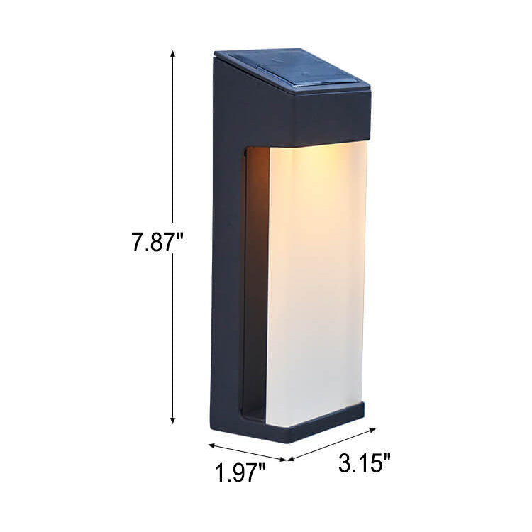 Elegant Frosted Glass Solar Wall Lamp™ - Stylish Solar Wall Lights for Outdoor Spaces 4